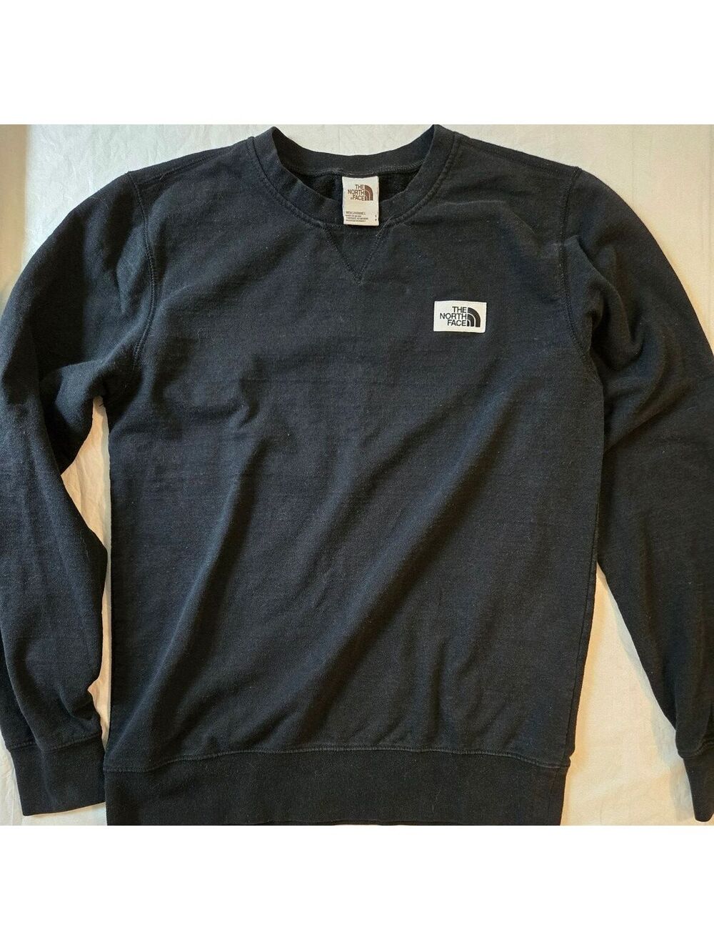 The North Face Black Long Sleeve Shirt Men's Small Cotton Blend Outdoor Tee